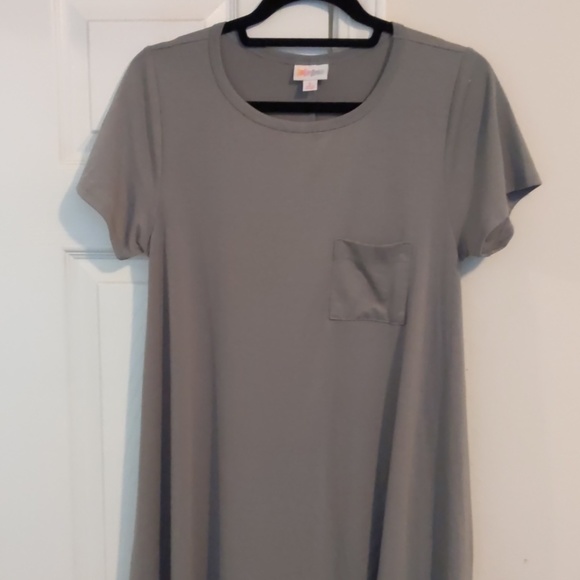 Luluroe Small Carly Grey Dress - Picture 3 of 4